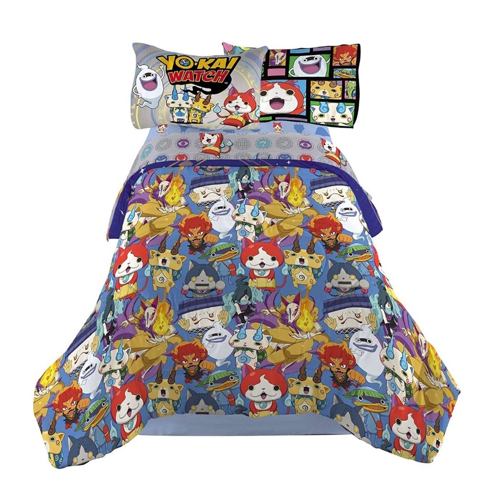 Yo-Kai Wach This Reversible Twin Bedding Conforter Set Pre Owned “Excellent “